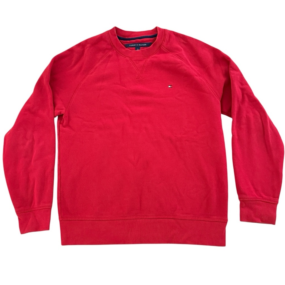 Tommy Hilfiger Men's Red Crew Sweatshirt